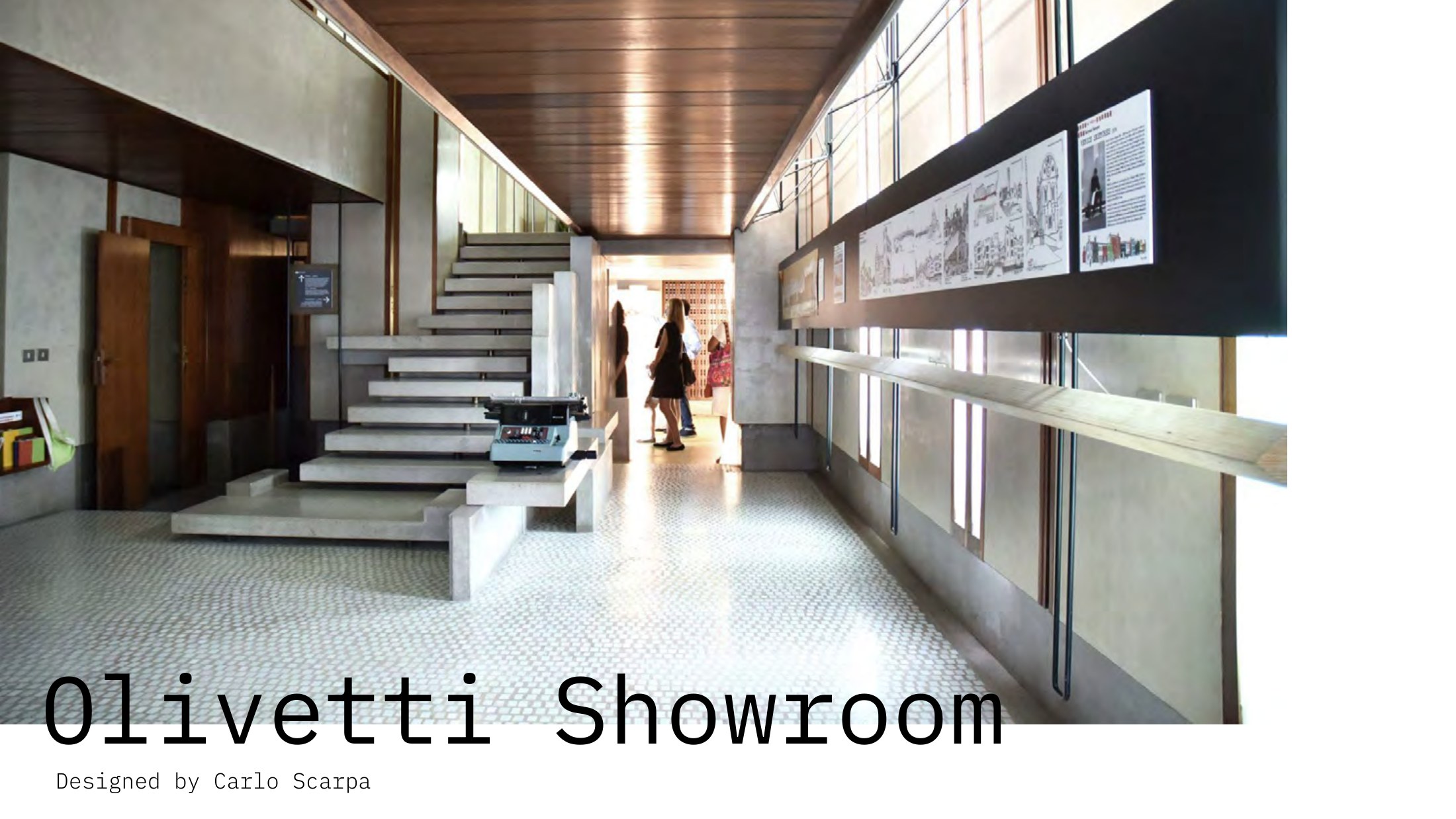 Material Futures study of Carlo Scarpa's Olivetti Showroom