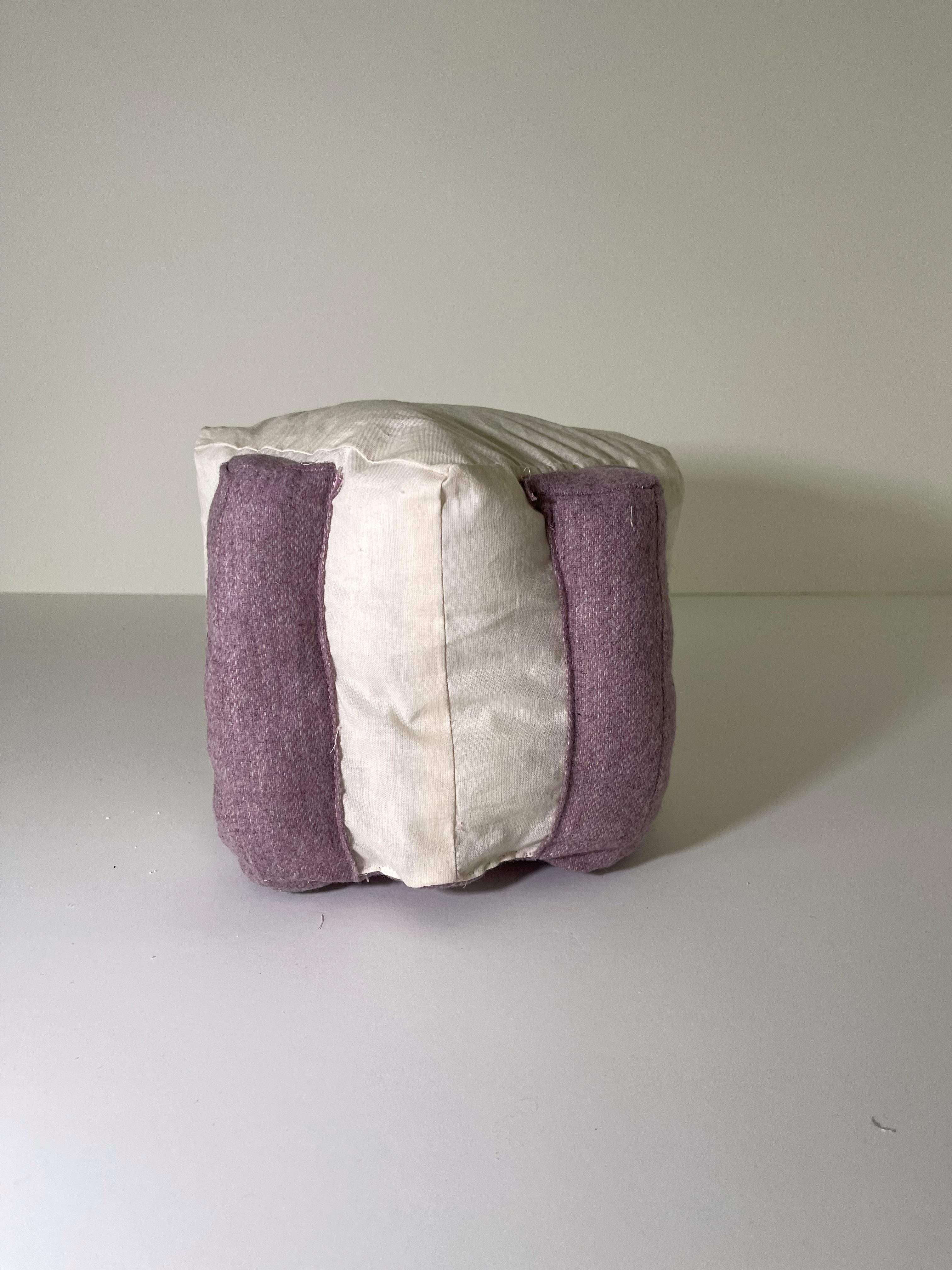 Front view of the padded fabric volumes
