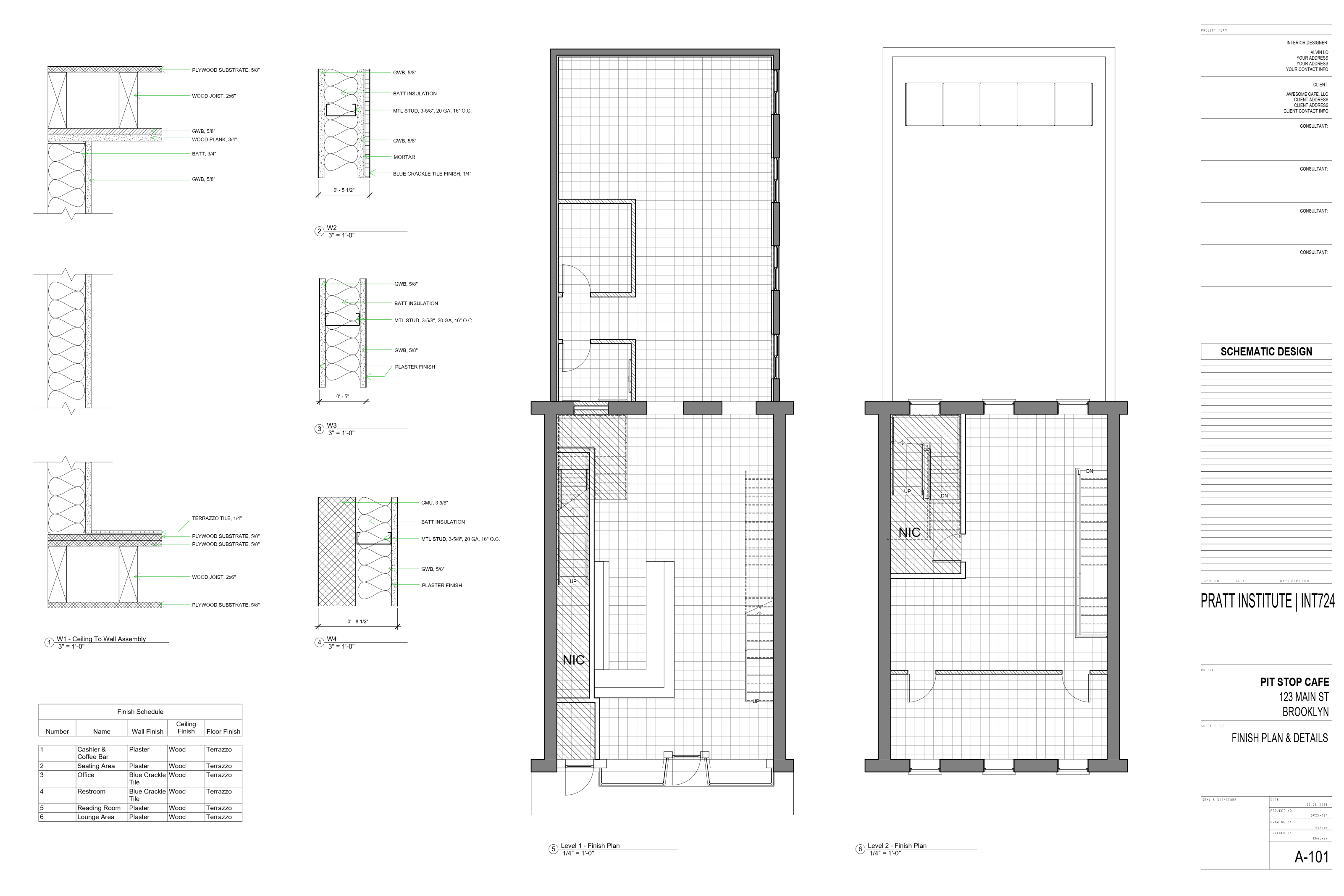 Revit Work Samples drawing set page 5