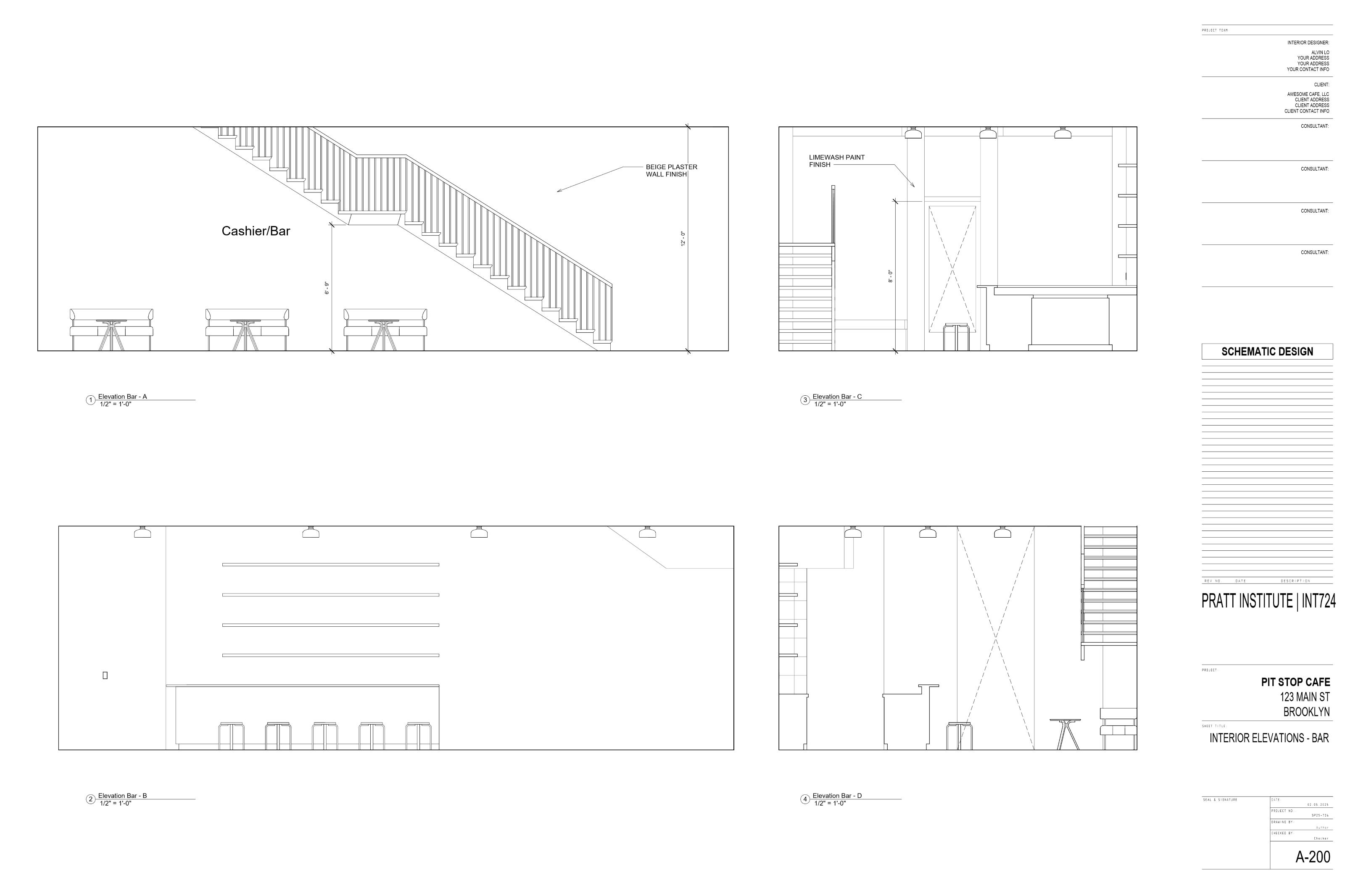 Revit Work Samples drawing set page 7