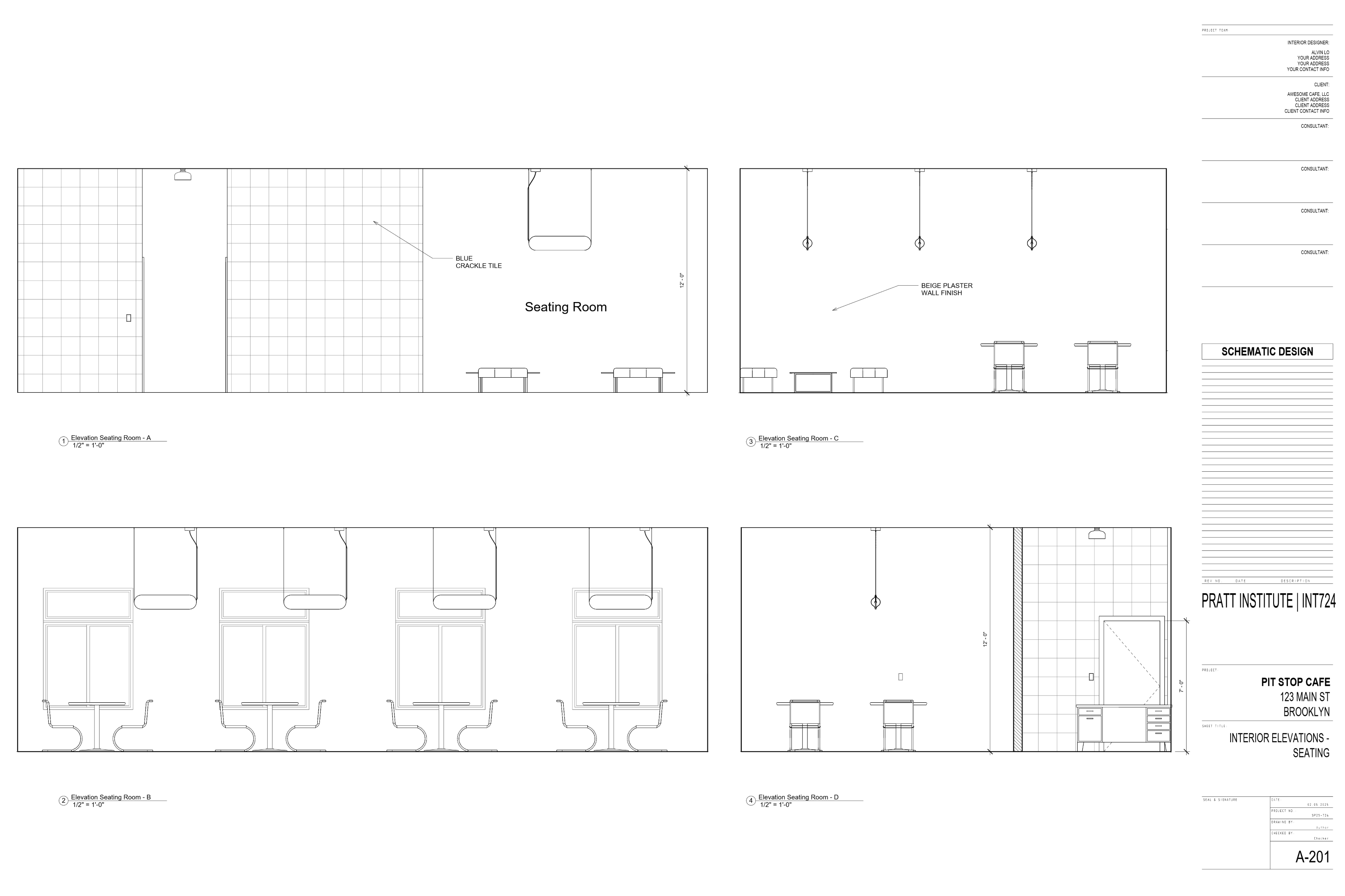 Revit Work Samples drawing set page 8