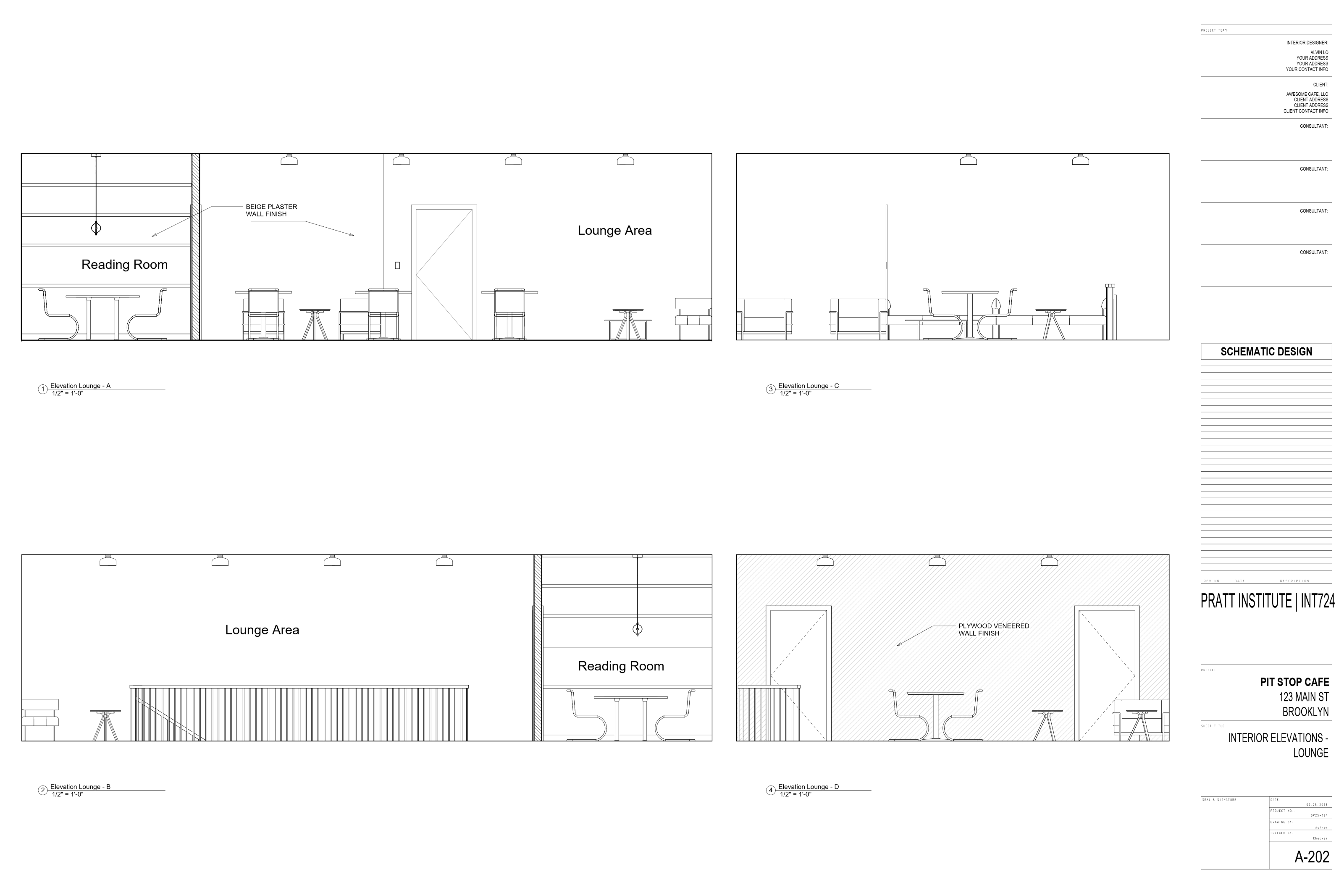 Revit Work Samples drawing set page 9