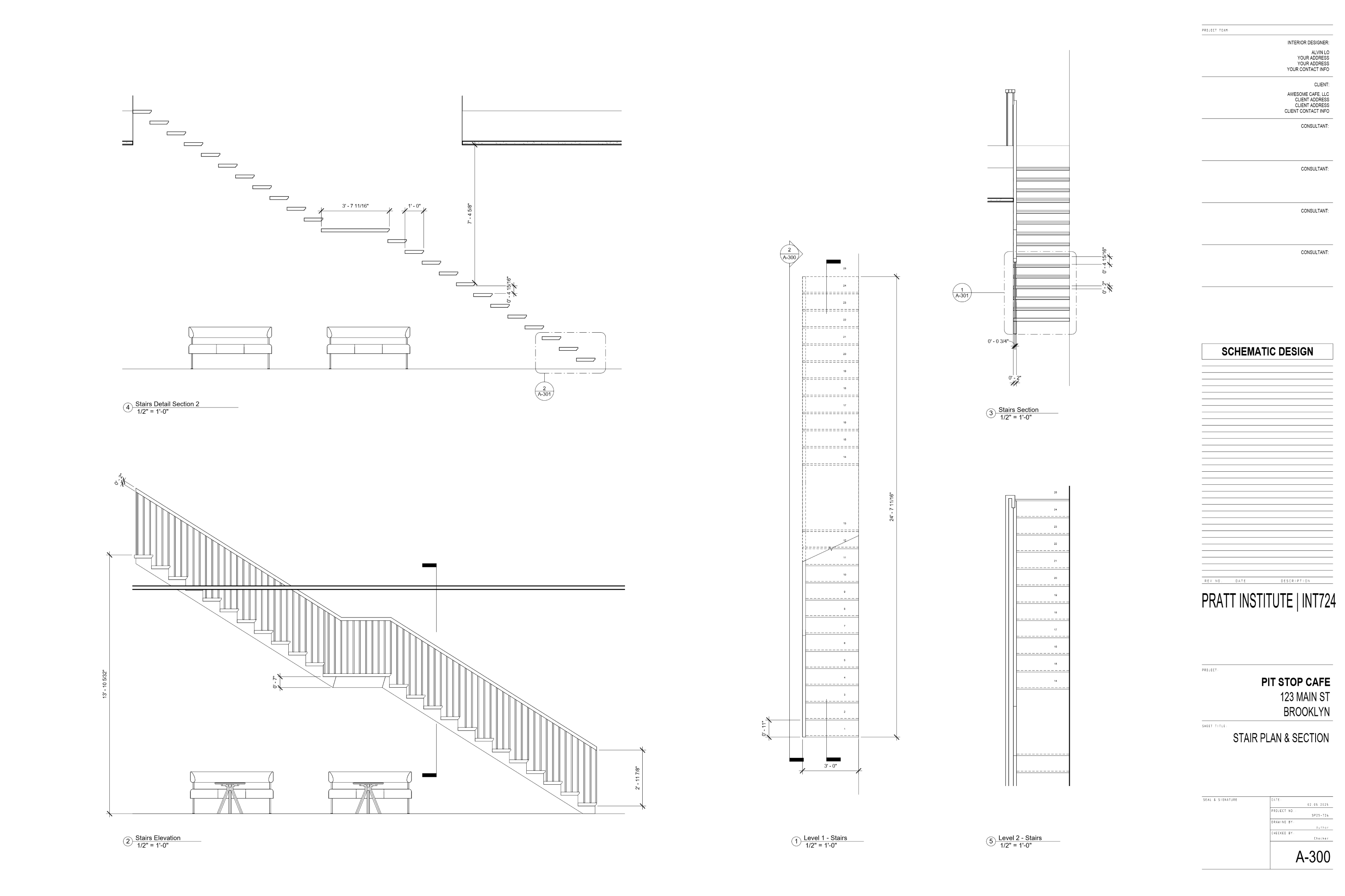 Revit Work Samples drawing set page 10