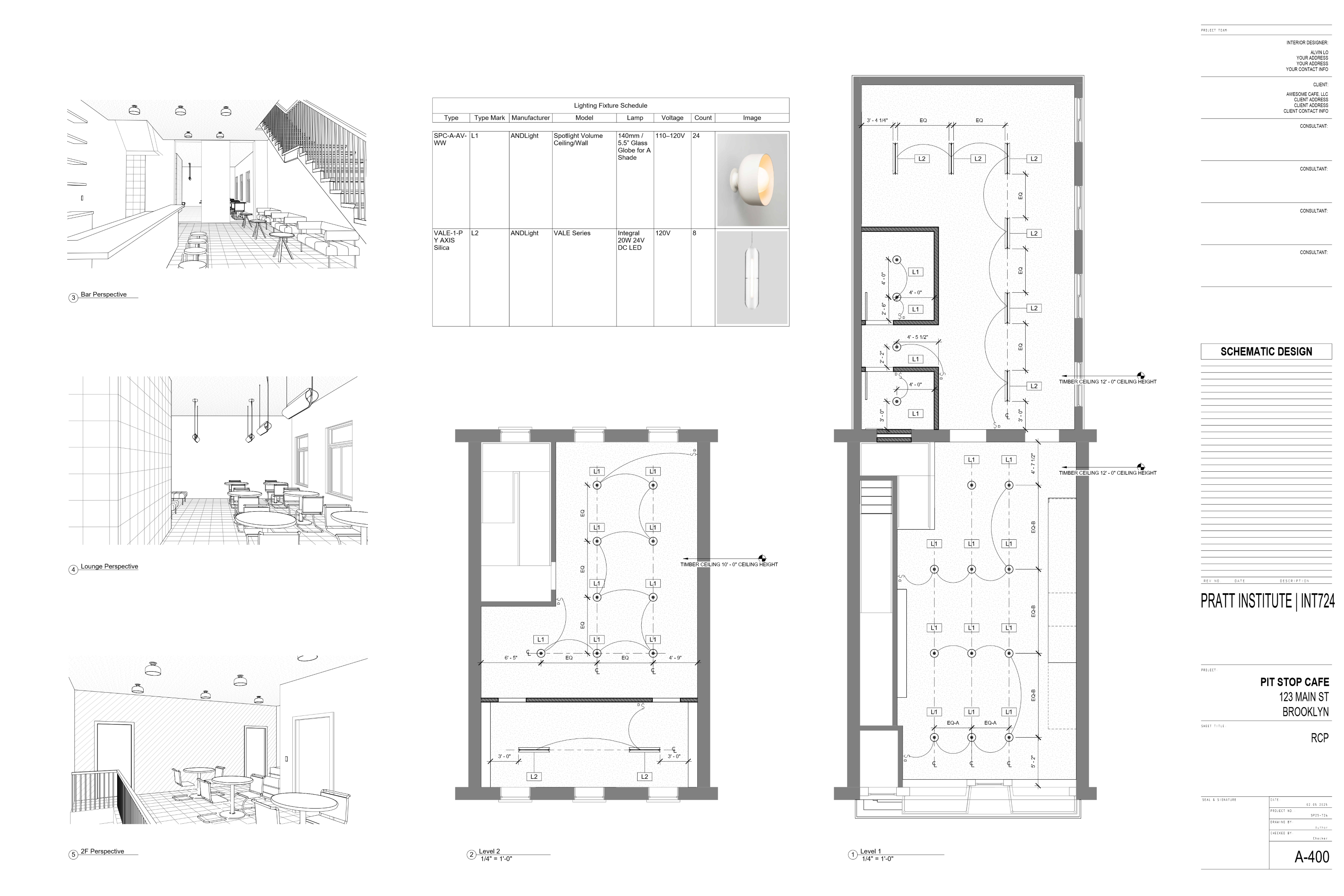 Revit Work Samples drawing set page 12