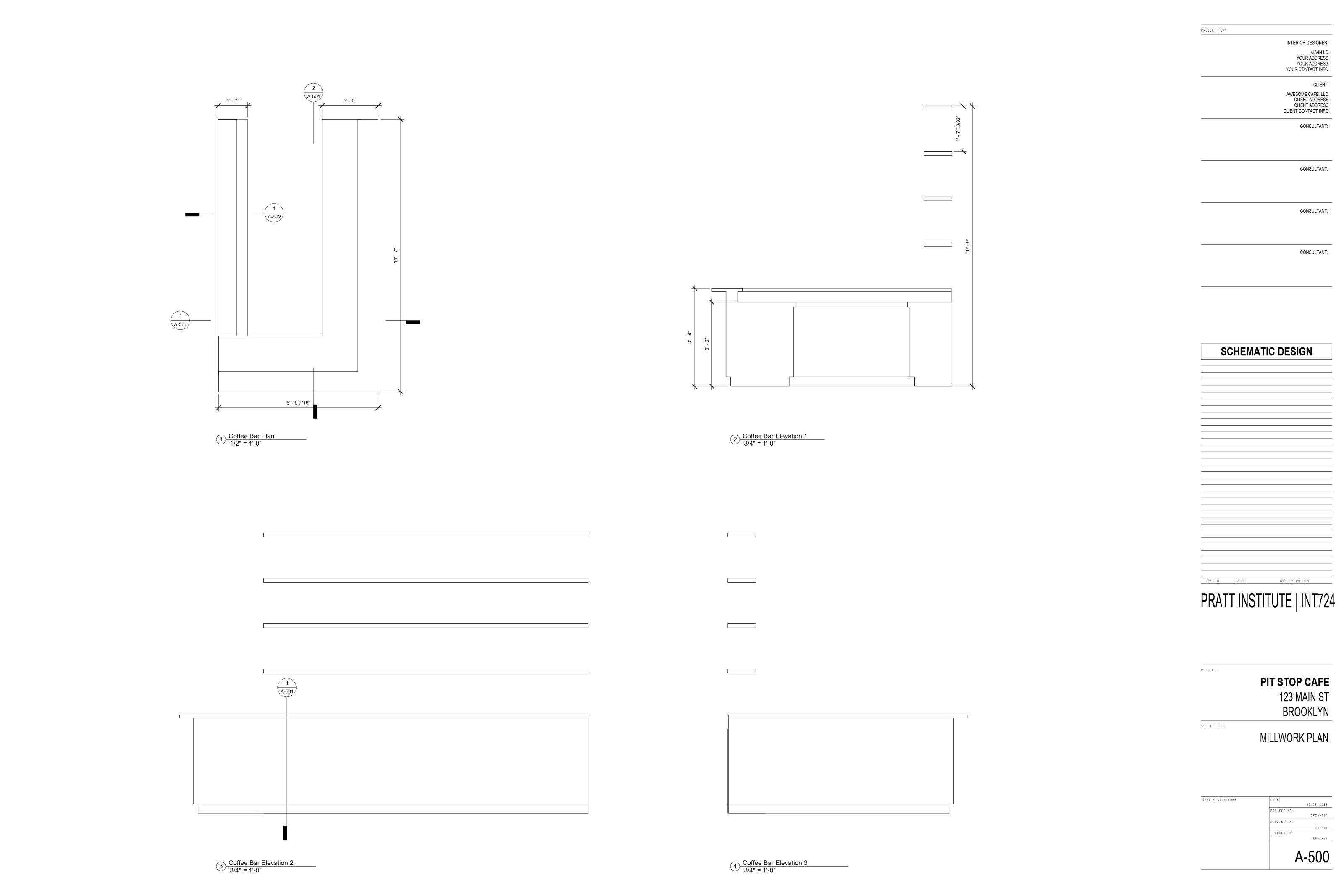 Revit Work Samples drawing set page 13