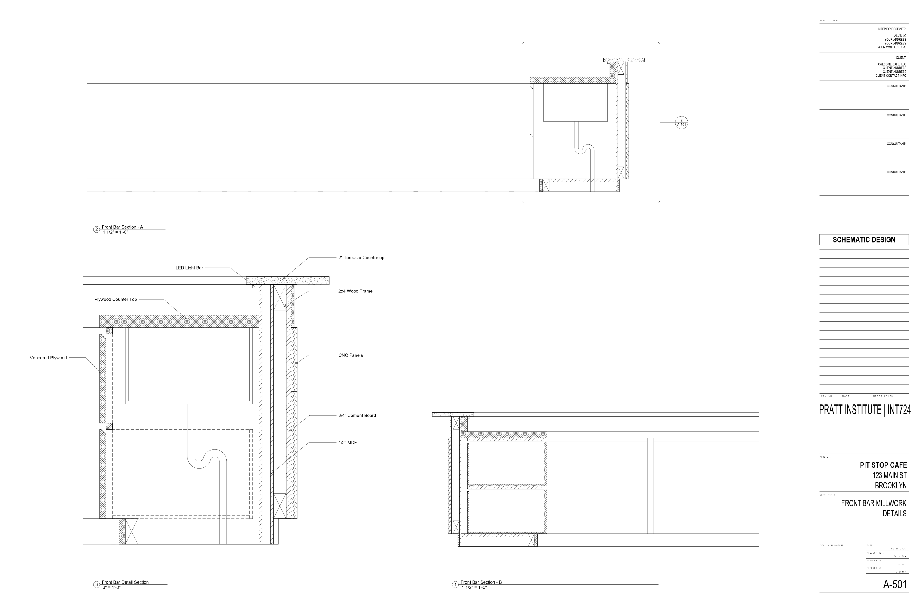 Revit Work Samples drawing set page 14
