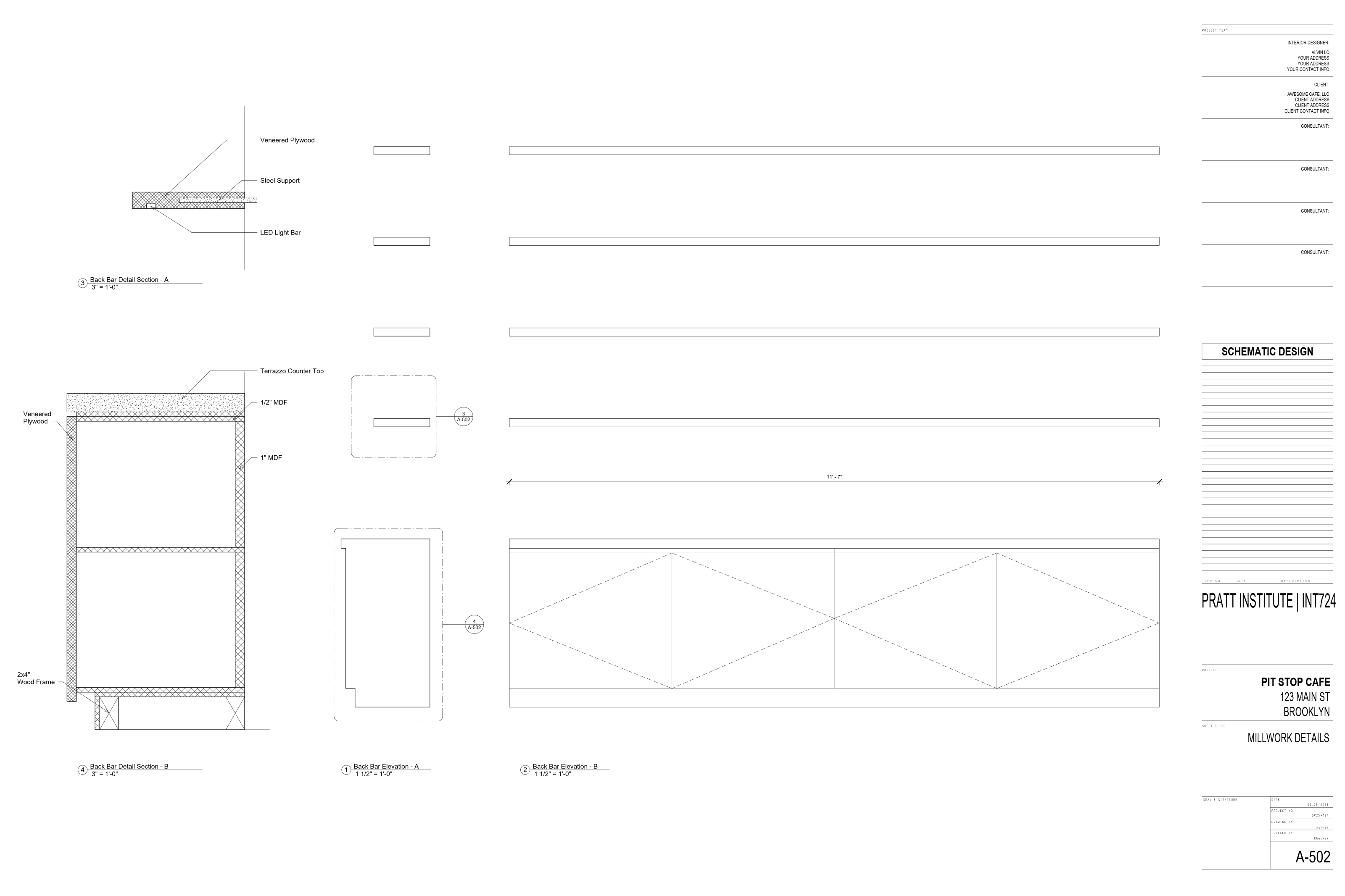 Revit Work Samples drawing set page 15