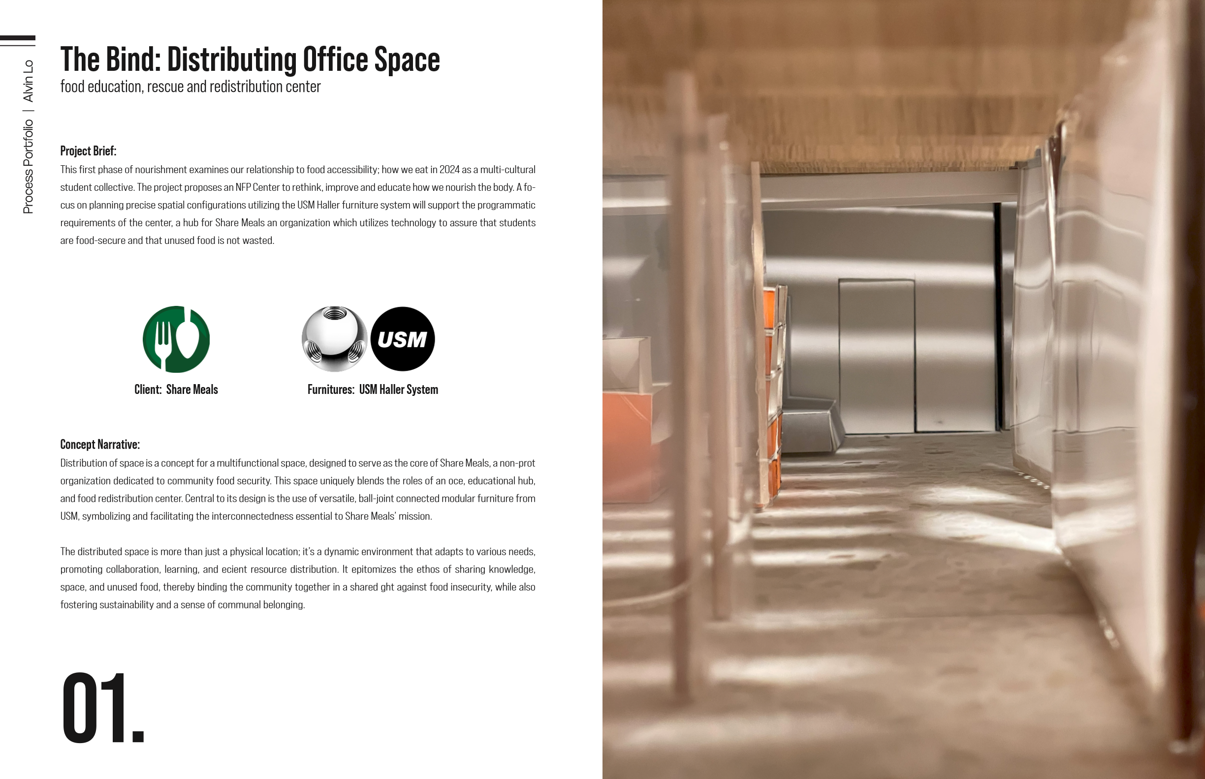 The Bind process portfolio page 1