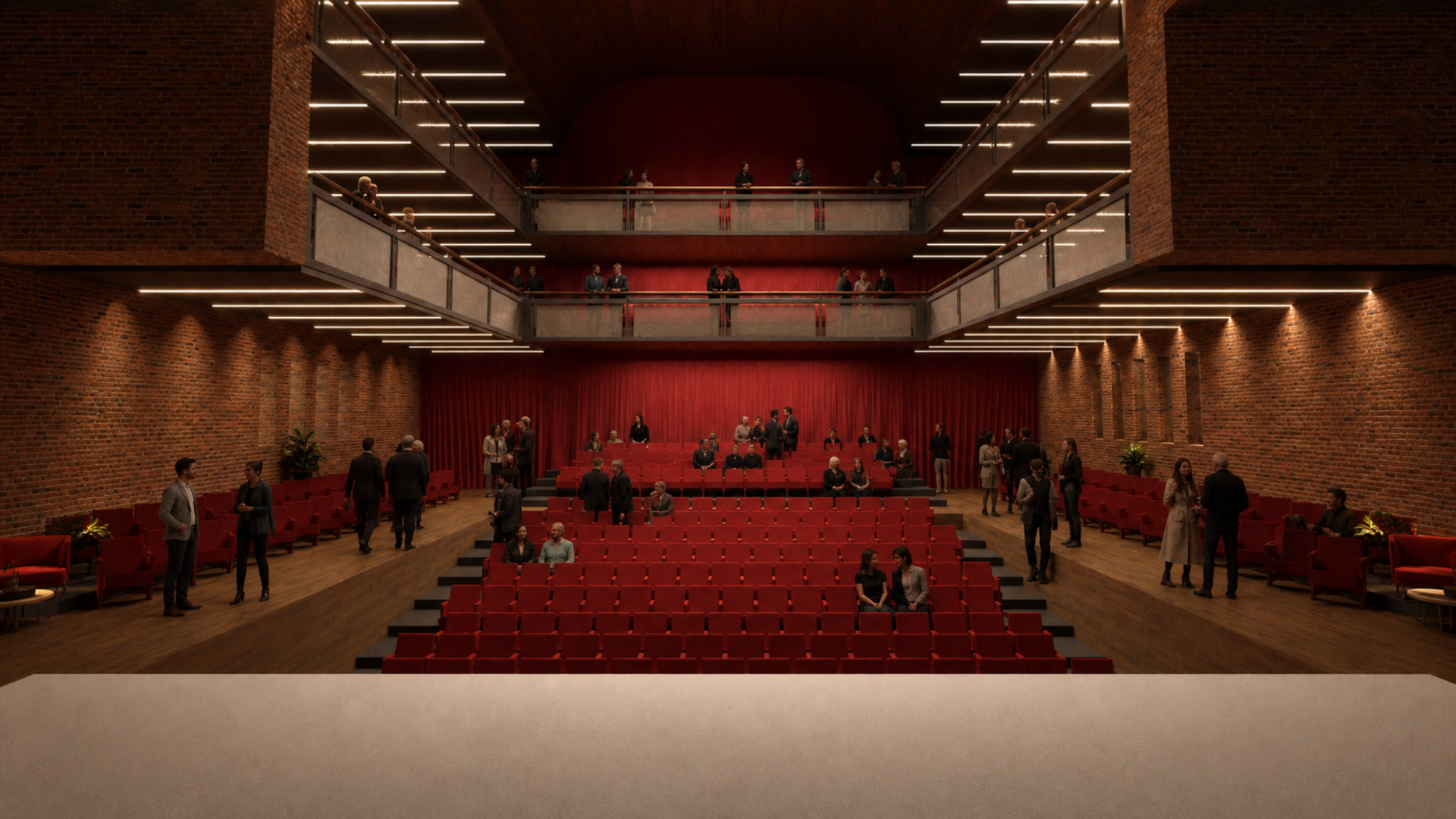 Present Absence community theater rendering