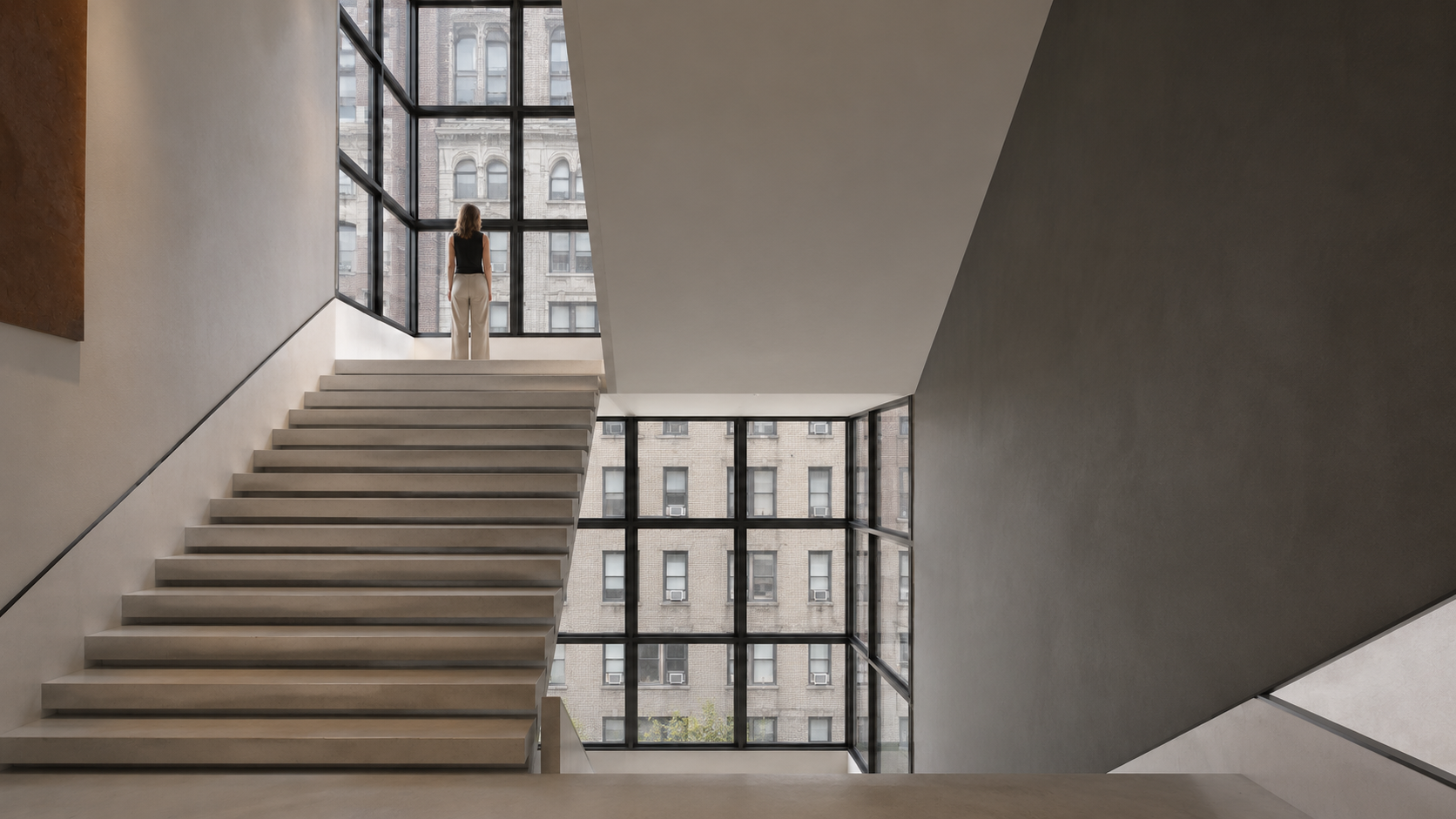Present Absence main stair rendering