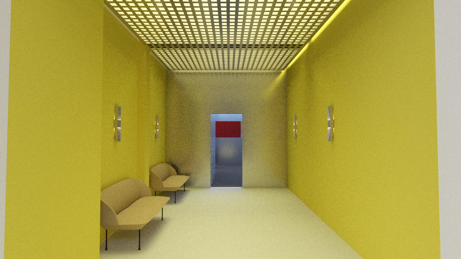 City Pop yellow gallery rendering