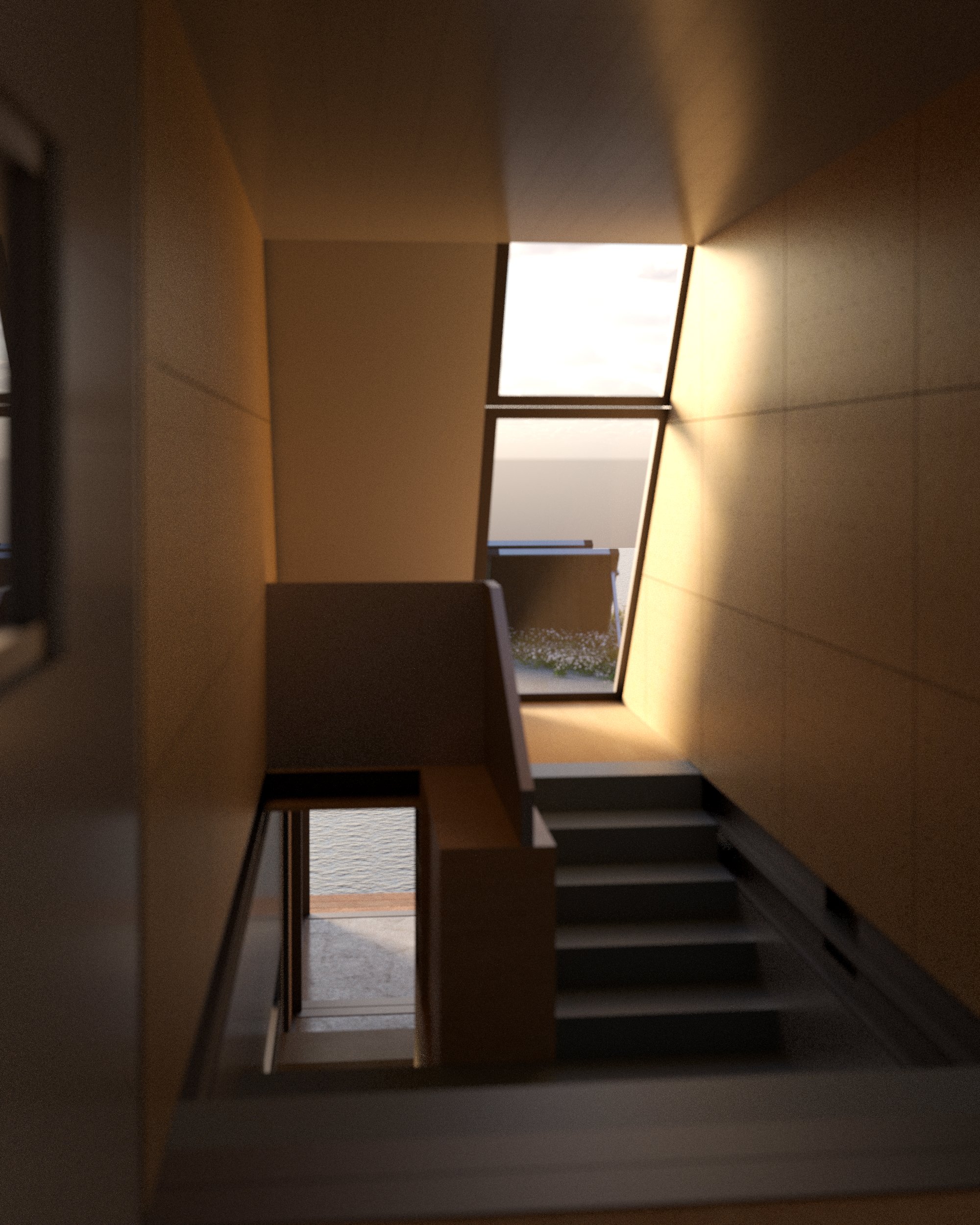 Floating Community Shared Interior rendering